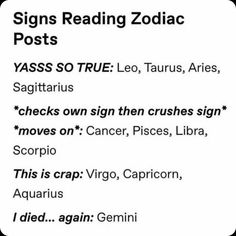 the zodiac sign for signs reading zodiac posts