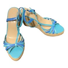 Brand: COLIN STUART Style: SANDALS HEELS WEDGE Color: BABY BLUE Size: 9.5 SKU: 103-103301-15924 CONDITION: GENTLY USED Blue Closed Toe Wedge Sandals For Summer, Blue Closed-toe Wedge Sandals For Summer, Casual Blue Wedge Sandals For Spring, Casual Blue Spring Wedge Sandals, Blue Round Toe Wedge Sandals For Spring, Blue High Heel Synthetic Sandals, Light Blue Platform Sandals For Spring, Spring Light Blue Platform Sandals, Light Blue Open Toe Heels For Beach