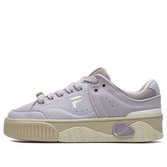 (WMNS) FILA FUSION Stack Fusion Skateboarding Sneakers 'Purple Beige' T12W218201FIR Sneakers Purple, Fashion Performance, Stylish Sneakers, Skateboarding, Perfect Pair, Your Perfect, Skateboard, Sneakers, Purple