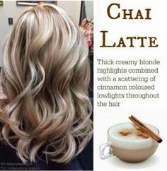 Creamy Blonde, Ombré Hair, Chai Latte, Haircut And Color, Long Blonde, Hair Color And Cut, New Hair Colors, Long Blonde Hair, Fall Hair Colors