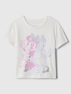 babyGap | Disney Graphic T-Shirt Cute Mickey Mouse Short Sleeve Tops, White Short Sleeve Disney T-shirt, Cute Mickey Mouse Short Sleeve T-shirt, Disney White Tops With Character Print, Mickey Mouse Short Sleeve Summer Top, Mickey Mouse Graphic Tee With Short Sleeve, White Disney Tops For Summer, White T-shirt With Character Print For Disney Events, Disney Mickey Mouse Short Sleeve Top