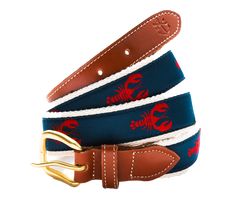 Maine Lobster Ribbon Belt Pineapple Princess, Kiel James Patrick, Mobile Logo, Monogram Outfit, Maine Lobster, Sunglasses Strap, James Patrick, Slap Bracelets, Ribbon Belt