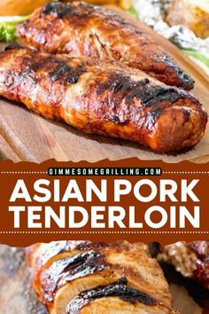 Want some Asian-inspired recipes? Try this quick Asian pork tenderloin recipe! It is as delicious as it looks. It will be an instant hit at your party. This simple pork recipe will be your new favorite. Pin this juicy Asian pork tenderloin now! Pork Loin On The Grill, Asian Pork Loin, Asian Pork Tenderloin, Asian Pork Recipes, Grilled Pork Tenderloin Recipes