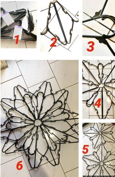 the instructions to make a metal snowflake