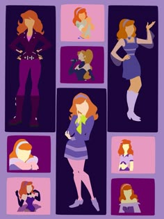 an image of some women in different poses