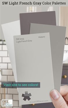 Sherwin-Williams Light French Gray color palette in a bathroom French Gray Paint, Sherwin Williams Light French Gray, French Grey Paint, Light French Gray, Best Color Palettes, French Gray, Bathroom Paint, Bathroom Paint Colors, Grey Paint Colors