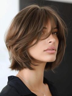 Short Hair With Bangs, Summer 24, Short Bob Hairstyles, Hair Transformation, Hair Cut, Bobs Haircuts, Hairstyles With Bangs