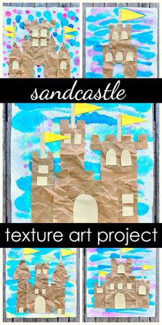 sandcastle art project for kids to make