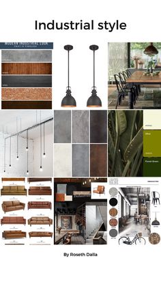 the cover of an architectural style brochure shows different types of furniture and lighting