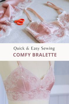 In this post, I’ll share my honest review of Simplicity 8228 bralette pattern by Madalynne, with you my experience of sewing the soft cup bra, as well as my general impression of this pattern and hacks I’ve made. Beautiful Sewing Projects, Balconette Bra Sewing Pattern Free, Bustier Bra Pattern, Comfy Sewing Patterns, Sewing Cotton Projects, Bra Cup Sewing Pattern, Sewing Patterns Trendy, Sewing Pattern Lingerie, Sew Lingerie Patterns