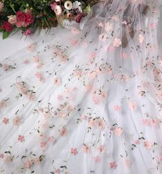 Description: Soft and light weight 3D flower tulle lace fabric, embroidery flower on nylon tulle, ideal for Spring dress, summer dress, garden dress, party dress, flower girl dress, lace curtain ❤Color: #1 Off white tulle + Off white Flower; #2 Beige tulle + Off white Flower; #3 Light Pink tulle + Light Pink flower; #4 Off white tulle + Light Blue Flower; #5 Off White tulle + Pink Flower; #6 Off white tulle + Mint Green Flower; #7 Deep Pink tulle + Deep Pink Flower; #8 Off white Tulle + Yellow F Luxury Spring Party Tulle Fabric, Luxury White Tulle Fabric For Spring, Tulle Lights, Lace Clothing, Black Lace Fabric, Diy Wedding Dress, Floral Overlay, Bridal Lace Fabric, Light Pink Flowers