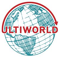 the word ultworld is written in red and blue on top of a globe