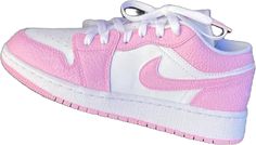 Pink Nike Air, Air Jordan 1s, White Nike Air, Custom Air Force 1, Jordan 1s, Cute Nike Shoes, Leather Paint, Pink Nike, Cute Nikes