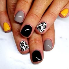 FOLLOW@PINDISCOVERY Fun Nail Designs, 2022 Makeup, Makeup Nails Designs, Short Gel Nails, Print Nails, Designs Nail, Manicure Ideas, Get Nails