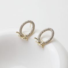 Gold Knot Earring Post With Loop, S925 Silver Ear Pin, Nickel Free Earrings, 14K Ear Stud Loop, Tie The Knot Earring Findings GT035 【S925 Silver Pin】No worries for the pin bending- S925 silver is a so soft material, perfect for people who are easily sensitive, and silver pins can protect the ear piercing better, it will be recovered by a pair of small, flat-nose jewelry pliers, or just use your finger, gently squeeze the bent post until it straightens. Quantity: 1 Pair/10 Pairs Size: 12.2*18.6mm Gold Oval Diamond Earrings In Sterling Silver, Oval Gold Diamond Earrings In Sterling Silver, Gold Knot Earrings, Ear Pin, Jewelry Pliers, Ear Pins, Nickel Free Earrings, Nose Jewelry, Earring Post