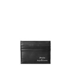 Handsome gentlemen's credit card case in smooth supple calfskin. Classic Black Card Holder, Classic Bifold Business Card Holder, Classic Rfid Blocking Card Holder For Business, Classic Card Holder With Card Slots For Formal Use, Classic Rectangular Wallets For Business, Classic Wallets With Card Slots, Classic Leather Card Holder With Coin Pocket, Classic Card Holder With Coin Pocket, Classic Rectangular Business Wallets