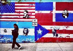 Latino Neighborhoods: Improving Health Through Ethnic Pride? - A mural showing Malcolm X (USA), Che Guevara (Argentina), Pedro Albizu Campos (Puerto Rico) and Juan Pablo Duarte (Dominican Republic) painted on a wall in the Washington Heights neighborhood in New York City. (Photo: Zadi Diaz/Flickr) Dominicans Be Like, Don Pedro, Nyc History, Ernesto Che, Puerto Rican Culture, Washington Heights, Graffiti Murals, Manhattan New York, Pictures Images