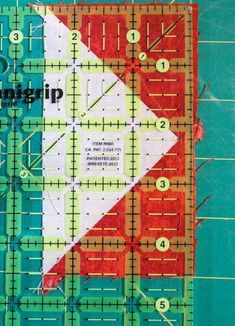 a quilter's block with the words strip on it and numbers in front of it