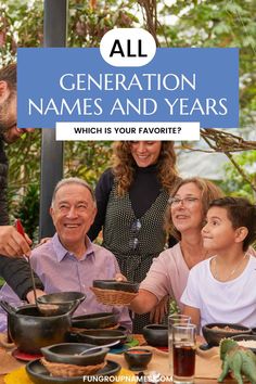 All the Generation Names and Years (1845 - 2039)!