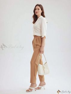 Bird in Bag - Luxury Women's Crocodile Pattern Shoulder Bag with Premium Quality Casual Baguette Bag For Office, Elegant Tote Bag With Pockets, Casual Office Bucket Bag With Double Handle, Elegant Daily Use Bags With Pockets, Chic Beige Bags With Pockets, Casual Satchel Bucket Bag For Office, Casual Shoulder Baguette Bag For Office, Casual Bucket Bag Shaped Like A Satchel For Office, Casual Brown Baguette Bag For Office