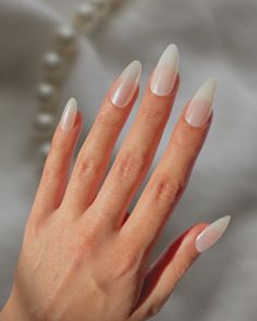 White Akoya Pearl – Soft White with White Chrome Nail As clean and classic as the renowned Akoya pearl. These are our take on the trending Hailey Bieber chrome nails. Designed by Jas (@jasgotbars) Choose your preferred nail shape and length! Order Details CUSTOM SIZED. 7-15 day lead time (from the time we receive customer sizes). Lead times can vary due to seasonal traffic and shipping delays. New clients will receive a free sizing kit in advance of production. Sizes stay on file for all future Hailey Bieber Chrome Nails, Hailey Bieber Chrome, Barbie Pink Nails, White Chrome Nails, Festive Nail Art, Chrome Nail, White Chrome, Nails Medium, Festival Nails