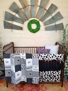 **DBC Baby Bedding Co. original design ** 3Pc Set: Skirt, sheet, 32x42 blanket John Deer Nursery Ideas, Farming Nursery Theme, Farm Nursery Theme Gender Neutral, Farm Baby Room Ideas, John Deere Nursery Baby Boy, Vintage Tractor Nursery, Boy Tractor Room, Tractor Nursery Theme, Tractor Room For Boys