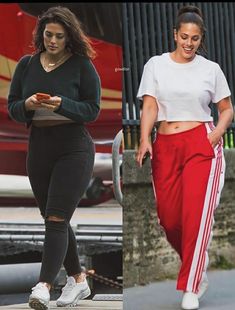 Curvy Sporty Outfit, Athletic Outfits Plus Size, Ashley Graham Style Street, Gym Outfits For Women Plus Size, Fashion Outfits Midsize, Airport Style Winter, Casual Chic Plus Size, Sports Therapist, Plus Size Sporty Outfits