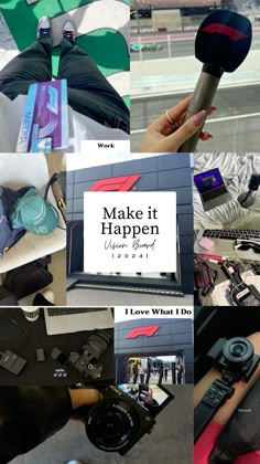 the collage shows many different types of items