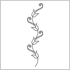 a black and white drawing of a vine