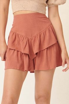 So Much Sass Tiered Ruffle Mini Skirt - ShopPromesa Skirt With Yoke, Short Ruffle Skirt, Linen Mini Skirt, Fashion Figure Templates, Skirt Tiered, Fashion Figure, Ruffle Design, Ruffle Mini Skirt, Fashion Figures