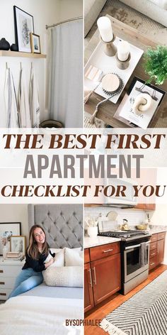 the best first apartment checklist for you