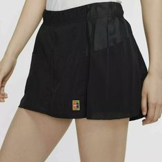 Nike Ck8427-010 Court Slam Women's Sz Small 13 Inch Tennis Skort Skirt $70+ #M Nike Sporty Short Skirt, Nike Fitted Skirt, Nike Casual Skirt Bottoms, Nike Skirts, Tennis Skort, Nike Black, Black Nikes, Nike Women, Tennis