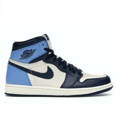 2019 Nike Air Jordan 1 Retro High OG Obsidian UNC 555088 140 Men's Size 15. 1 Jordans, Unc Shoes, Jordan 1 Retro High Obsidian, Jordan 1 Obsidian, Expensive Outfits, Retro Jordans, Nike Noir, Tenis Nike Air, Jordan Sneaker