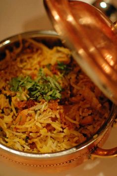 the food is prepared and ready to be eaten in the pot on the stove top