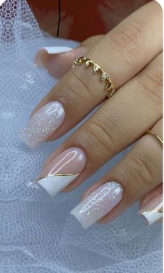 Nails Yellow, Fancy Nails Designs, Fall Acrylic Nails, Pretty Nail Art Designs, Wedding Nails Design, Bride Nails, Nail Designs Glitter, Fancy Nails, Dope Nails