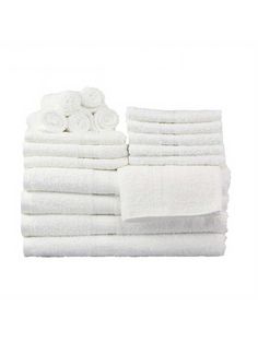 white towels stacked on top of each other