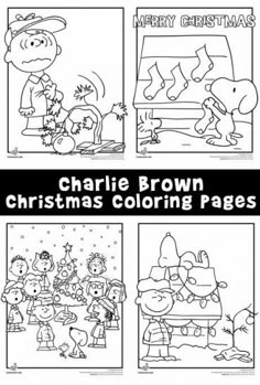 charlie brown christmas coloring pages for kids to color and share with the children on their holiday day