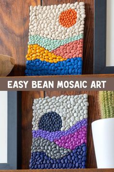 an easy bead mosaic art project for beginners