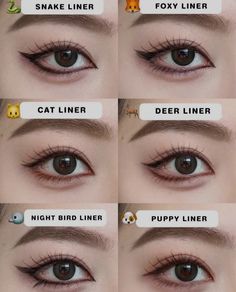 How To Do Puppy Eyes, Anime Make Up Ideas, Makeup Looks Eyes, Mata Hooded, Eye Makeup Inspo, Teknik Makeup, Anime Eye Makeup, Mekap Mata