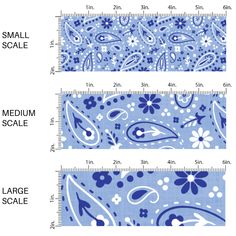 This scale chart with small scale Light Blue Bandana, Western Bandana, Light Blue Fabric, Bandana Pattern, Patriotic Fabric, Blue Bandana, Baby Head Wrap, Swimsuit Fabric, Fun Girl