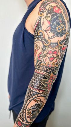 a man with a tattoo on his arm