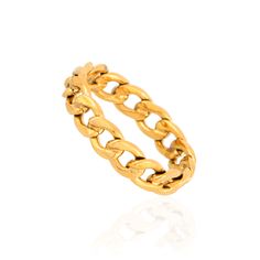 gold chain ring Chain Ring Gold, Antique Rings Vintage, Quartz Engagement Ring, Link Ring, Single Stone Ring, Sparkly Ring, Gold Diamond Engagement Rings, Gold Rings Fashion, Linking Rings