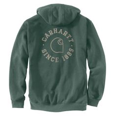 135 years and counting. Carry on the hardworking motto with this men's Carhartt pocket t-shirt. A loose fit and midweight cotton blend makes it extra comfortable. Carhartt Men's Fleece Long Sleeve Hoodie (Xx-large) Polyester in Green | 106388-GI02XL Carhartt Womans Hoodie, Womens Carhartt Hoodie, Hoodies Carhartt, Carhartt Crewneck Sweatshirt, Vintage Carhartt Hoodie, Outerwear Women Winter, Carhartt Logo, Country Clothes, Winter Shoes For Women