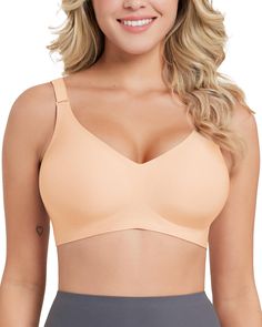 PRICES MAY VARY. Super Soft & Comfort Fabric: This wireless bra is made of 55% Nylon+45% Spandex, buttery smooth fabric feels like wearing a cloud. The removable chest pads are made of breathable cotton material for a cool and comfortable experience. Falorda womens bras also have good durability without any peculiar smell, which will not tear, pill or color loss after long wear. Wireless Push Up Bras for Women: Our push up bra features a W-shaped liquid jelly strip that lifts and shapes your bre Seamless Underwire Bra, Seamless Full Coverage Solid Color Bra, V-neck Stretch Bra With Soft Touch, Beige Underwire Seamless Bra, Cheap Comfortable Intimates With Built-in Bra, Micro-elastic Full Coverage Sports Bra With Medium Bust Support, Selling Apps, Seamless Bra, Wireless Bra