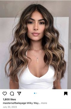 Womens Hair Styles 2024, Brown Balayage Hair Extensions, Brown Hair Extensions With Money Piece, Brown Bayalage 2024, Hair Extensions Blonde And Brown, Brown Hair Spring 2024, Brown Hair With Blonde Balayage, Full Balayage, Deep Brown Hair