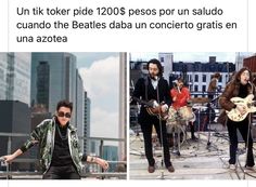 two pictures one with a man playing guitar and the other has an image of a band