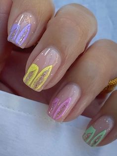 Easter Nails Design Spring, Easter Nails Easy, Easter Nail Art Designs, April Nails, Pastel Nails Designs, Easter Nail, Bunny Nails, Easter Nail Designs, Easter Nail Art