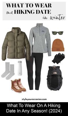 Find out exactly what to wear on a hiking date (for a girl) in every season so you're comfortable and looking your absolute best!