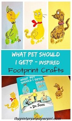 what pet should i get? inspired footprint crafts