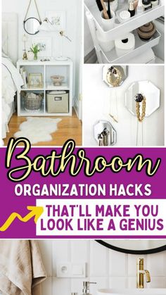 bathroom organization hacks that'll make you look like a genius